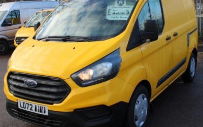 YELLOW TRANSIT CUSTOM VAN FOR SALE